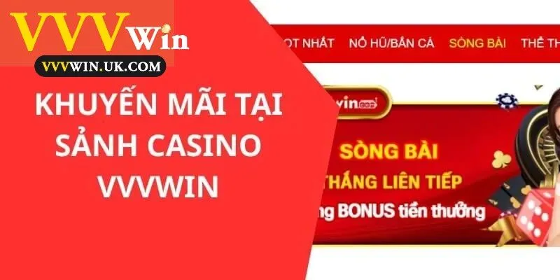Thông tin chi tiết về khuyến mãi tại sảnh casino Vvvwin