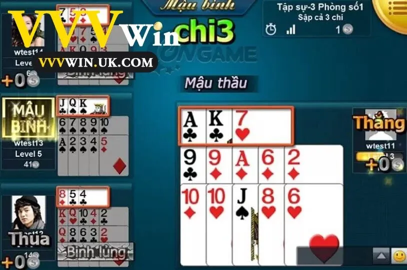 Luật chơi Mậu Binh Vvvwin